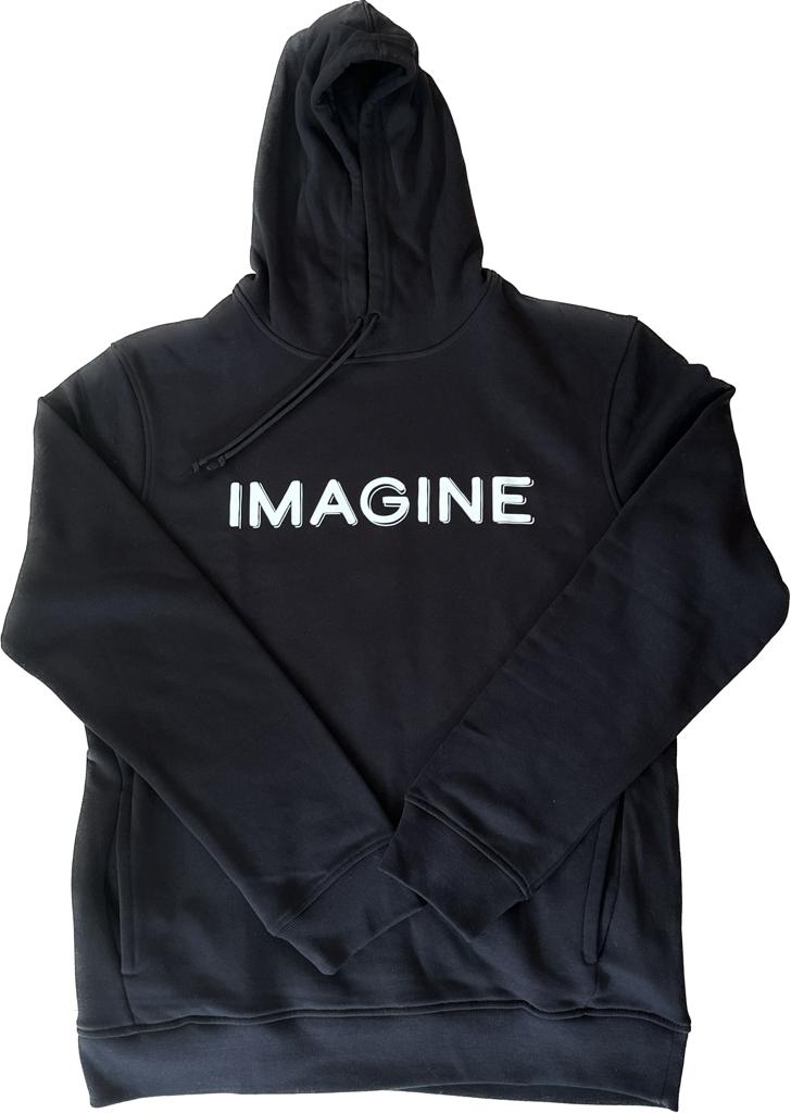 IMAGINE - Der TOUR Hoodie (schwarz + organic)  Bild